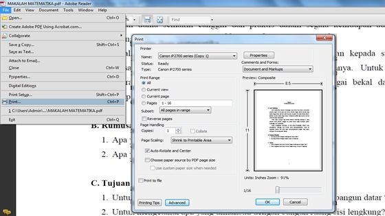 Cara Print Bolak Balik PDF Mudah dan Cepat 