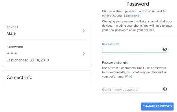 Cara mengubah password Gmail